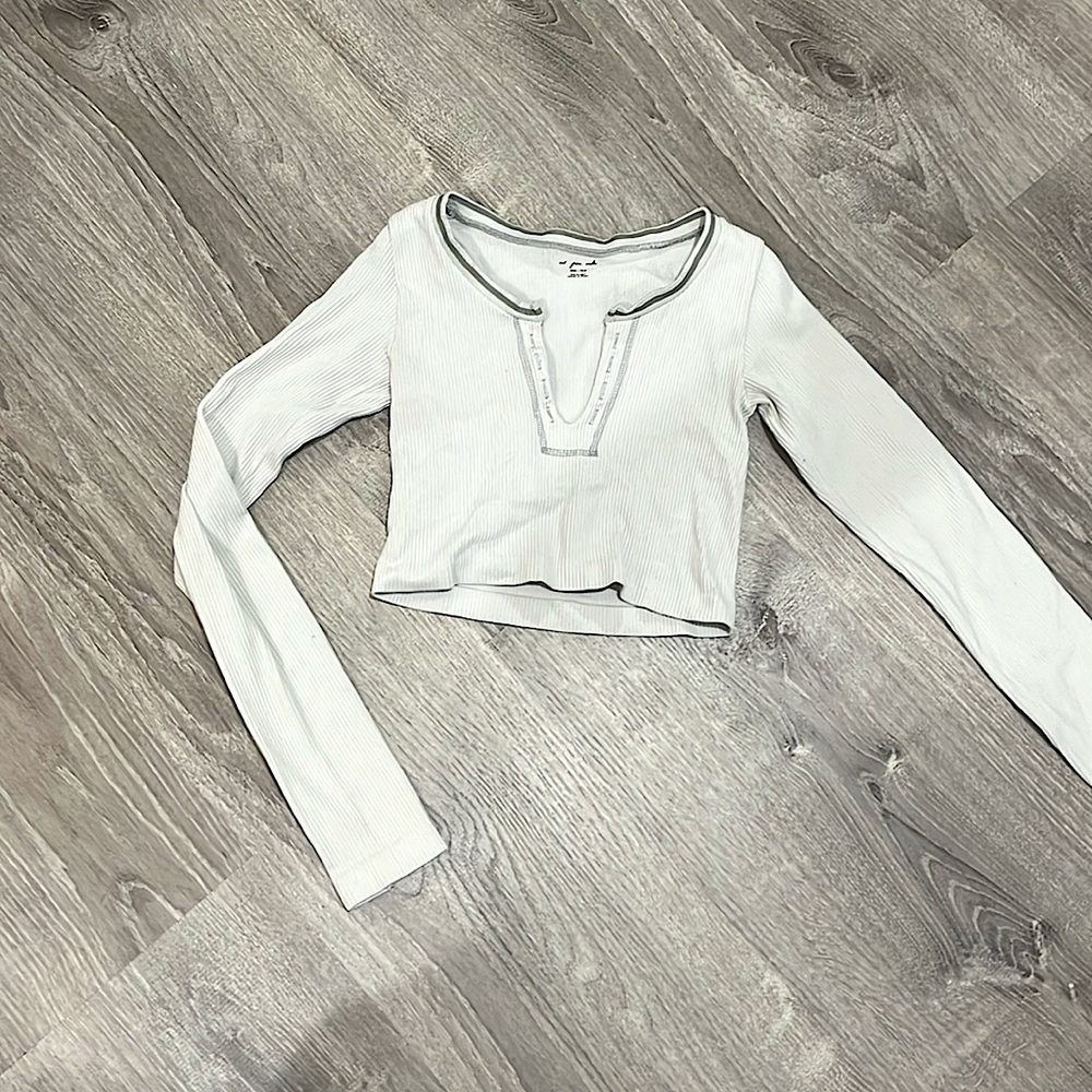 Urban Outfitters white seamless “going for gold” top size S/XS
